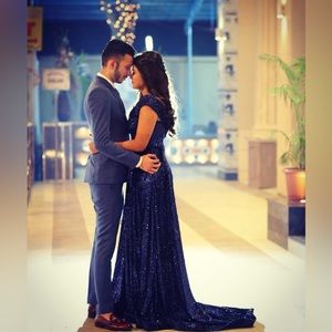 The sequin wedding dress, perfect for any wedding or prom party.